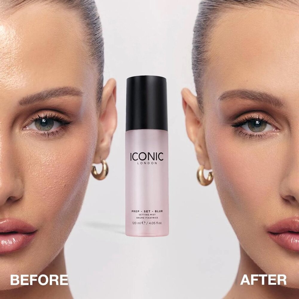 ICONIC London Prep Set Blur Setting Spray 120ML NEW UNUSED BOXED